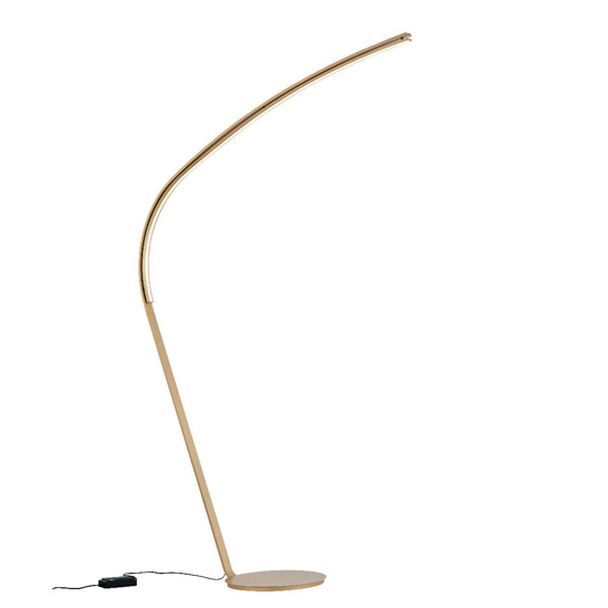 Lampada da terra moderna oro led 3000k ondaluce style