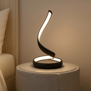 Vivida flame abat jour da comodino nera led 3000k 4000k