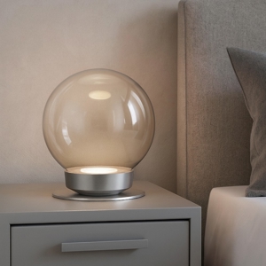 Lampada da tavolo sfera 25cm di vetro miloox jotto