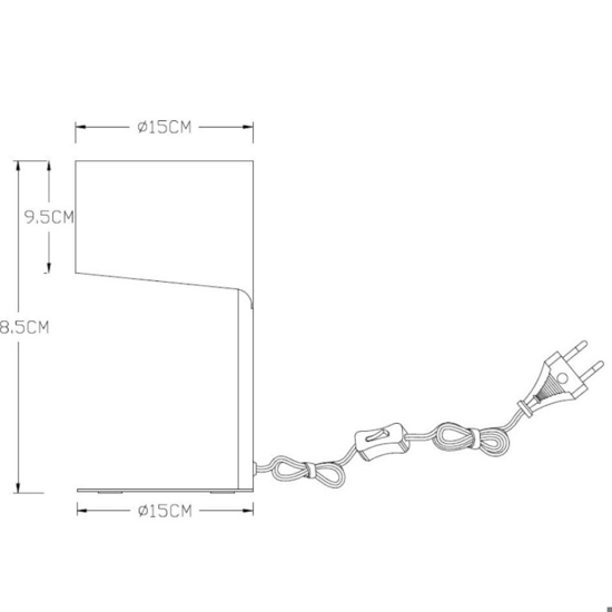 Abat jour camera da letto bianca design moderna