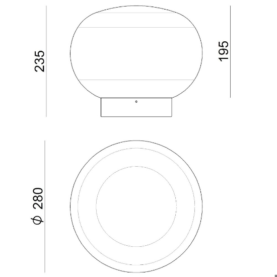 Stilnovo le mariee abat-jour da comodino grigio fumo per camera da letto led 9w 3000k