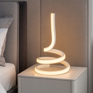 Abat-jour da comodino luminosa moderna bianca led 15w 4500k