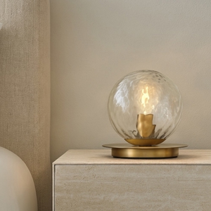 Abat jour camera da letto oro bronzato design moderno