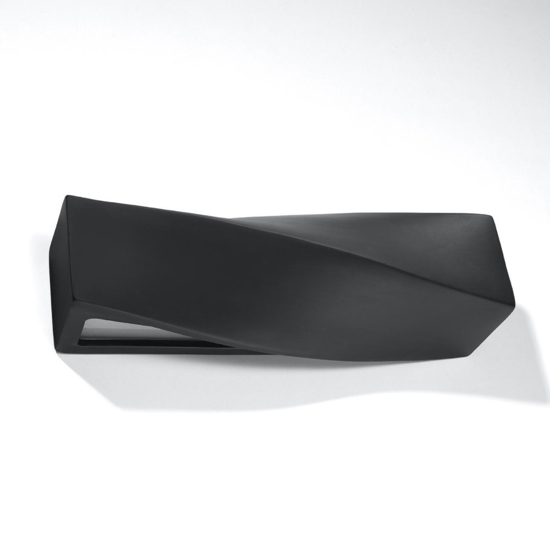 Applique di gesso nero luce moderna design fp
