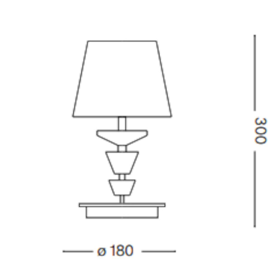 Abat jour da comodino pegaso tl1 oro per camera da letto