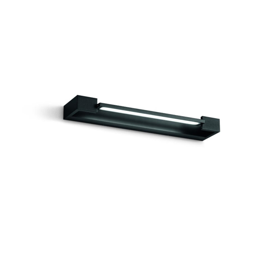 Applique da parete orientabile nera led 3000k milo ondaluce