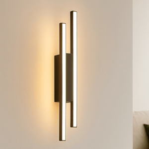 Ondaluce movida applique nera led 3000k dimmerabile moderna