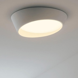 Ondaluce half plafoniera moderna 55cm led 48w 3000k 4000k dimmerabile