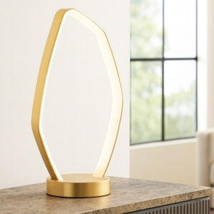 Lampada da tavolo oro vallerosa eglo led 11w 3000k design moderna