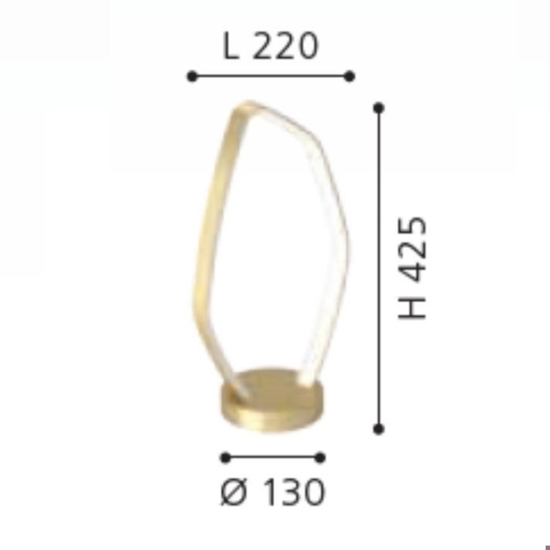 Lampada da tavolo oro vallerosa eglo led 11w 3000k design moderna Lampada da tavolo oro vallerosa eglo led 11w 3000k design moderna