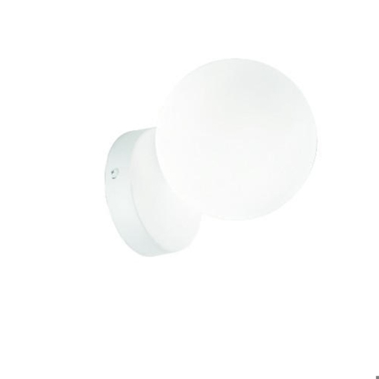 Ondaluce pallina applique boccia vetro bianco