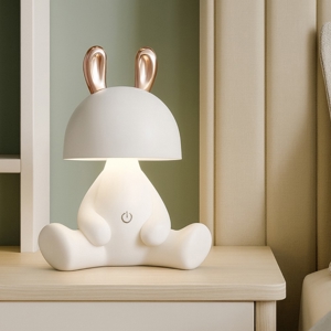 Lampada da comodino bunny bianca per cameretta