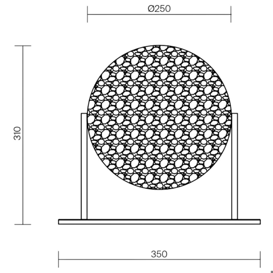 Maytoni mangata lampada da tavolo per soggiorno vetro cromo led 7w 3000k dimmerabile