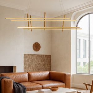 Visualizza i dettagli per Movida ondaluce lampadario moderno oro led 3000k dimmerabile Movida ondaluce lampadario moderno oro led 3000k dimmerabile