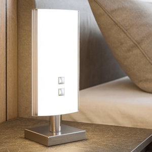Abat jour camera da letto moderna in vetro bianco top light shadow