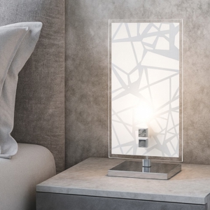 Abat-jour da comodino design moderno top light stripes