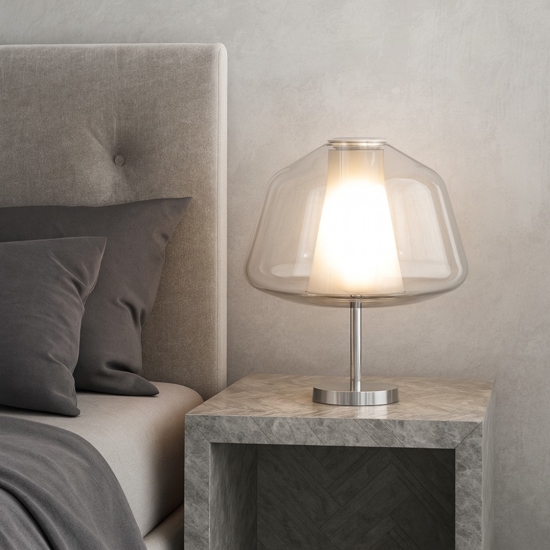 Abat jour camera da letto moderna to plight vetro trasparente