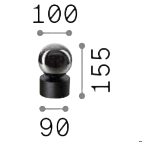 Abat-jour da comodino ideal lux perlage tl1 metallo ottone vetro bianco