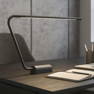 Lampada da scrivania nera moderna led 6,5w 2600k touch dimmer