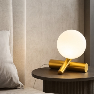 Abat jour da comodino led 3000k oro linea light rossini ca148fhgwdi