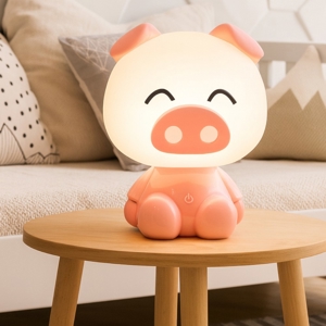 Visualizza i dettagli per Lampada luce da comodino per cameretta bambina pig rosa led 4000k Lampada luce da comodino per cameretta bambina pig rosa led 4000k