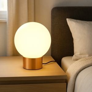 Abat jour da comodino camera da letto oro maytoni basic form