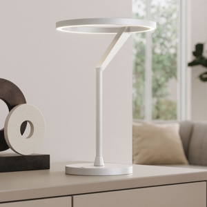 Visualizza i dettagli per Lampada da tavolo bianca moderna led 15w 3000k 4000k vivida meridiana Lampada da tavolo bianca moderna led 15w 3000k 4000k vivida meridiana