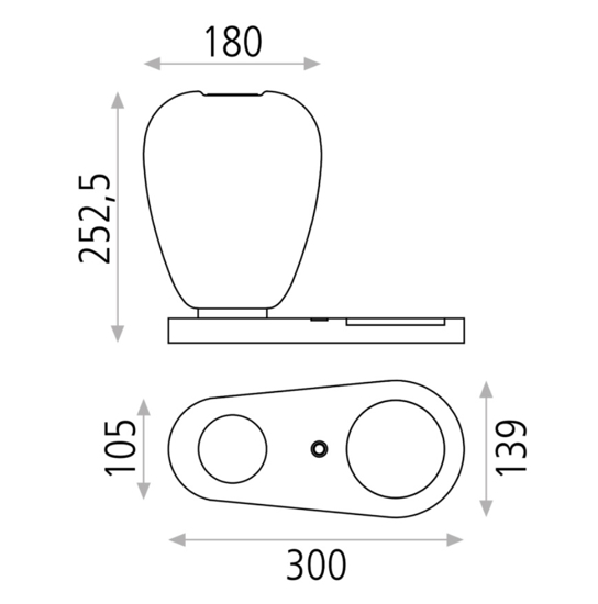 Lampada da comodino per camera da letto usb caricatore wireless bianca moderna