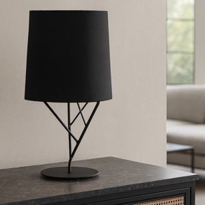 Lampada da tavolo design moderna nera per soggiorno