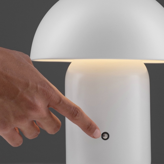 Lampada da comodino moderna fungo led 2w 3000k bianca dimmerabile