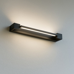 Applique da parete orientabile nera led 3000k milo ondaluce