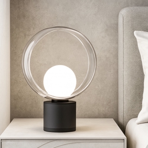 Visualizza i dettagli per Cosmit nera h26 abat-jour vivida international design moderna metallo vetro Cosmit nera h26 abat-jour vivida international design moderna metallo vetro