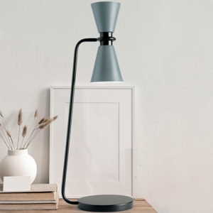 Visualizza i dettagli per Sforzin graal lampada da tavolo grigio da soggiorno 2 luci dimmerabile Sforzin graal lampada da tavolo grigio da soggiorno 2 luci dimmerabile