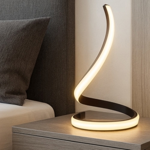Visualizza i dettagli per Abat-jour da comodino moderna led marrone ossido per camera da letto Abat-jour da comodino moderna led marrone ossido per camera da letto