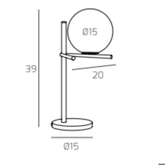 Lampada da tavolo sabbia moderna top light boomerang Lampada da tavolo sabbia moderna top light boomerang