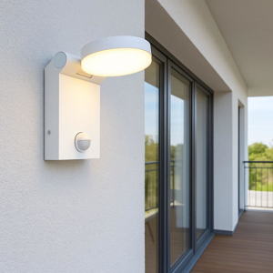 Applique bianco da esterno sensore movimento led 7w 2300k 3000k 4000k