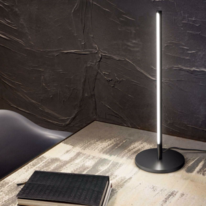 Ideal lux lampada da scrivania nera led 3000k filo tl design moderno