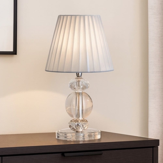 Lampada da tavolo in vetro cristallo contemporanea