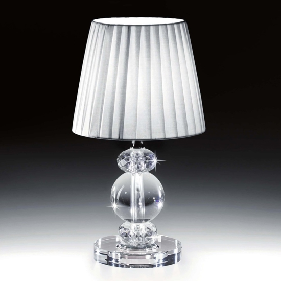 Lampada da tavolo in vetro cristallo contemporanea