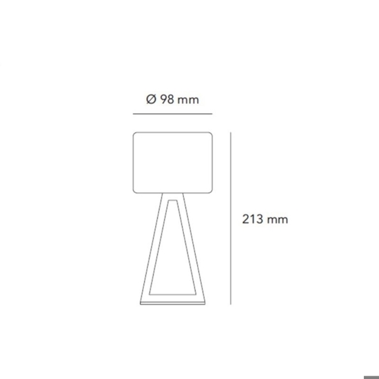 Vivida pup glass lampade da comodino moderne led 7w 3000k touch dimmer vetro bianco