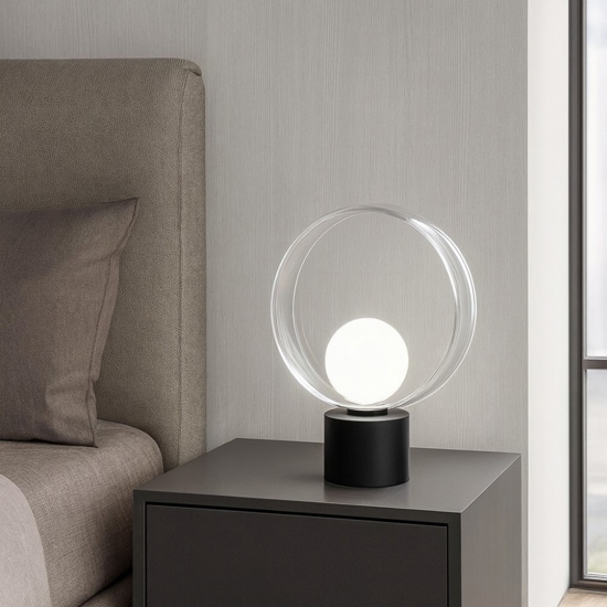 Cosmit vivida h32cm abat-jour nera design moderna