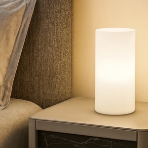 Visualizza i dettagli per Edo tl1 small abat-jour vetro bianco da comodino ideal lux Edo tl1 small abat-jour vetro bianco da comodino ideal lux