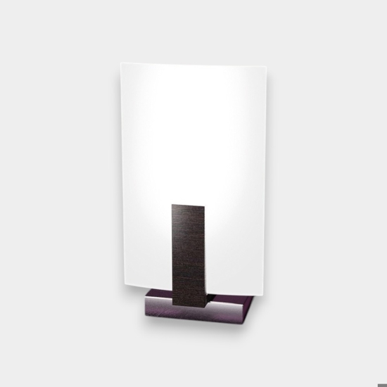 Abat jour da comodino per camera da letto moderna legno wenge