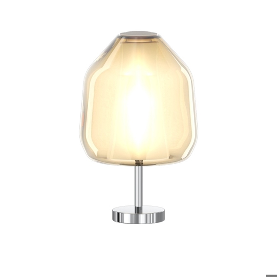 Top light abat-jour per camera da letto moderna vetro ambra