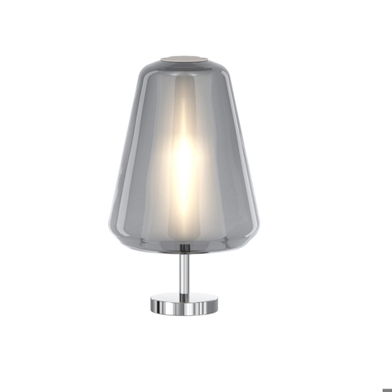 Toplight abat-jour da comodino vetro fume moderna
