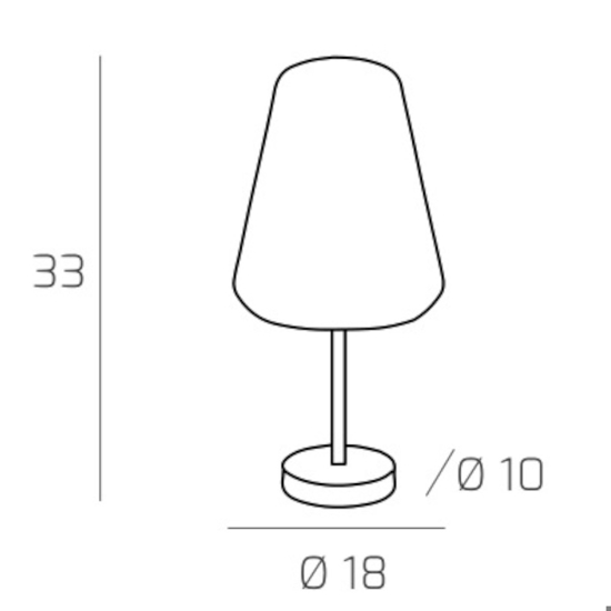 Toplight abat-jour da comodino vetro fume moderna