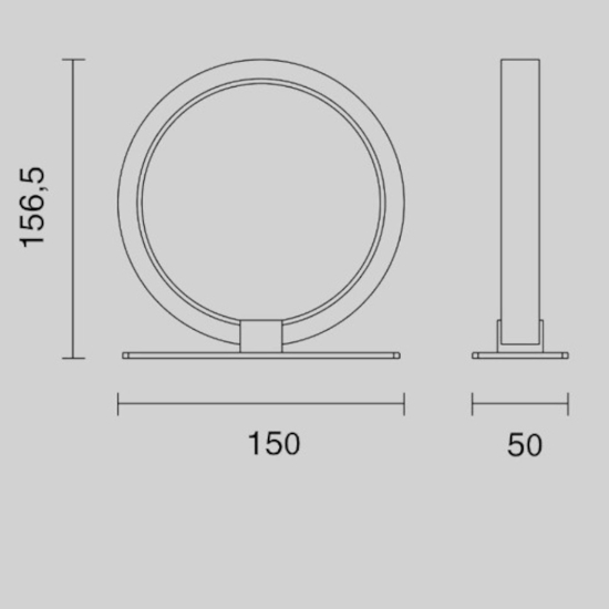 Abat-jour nera lampada da comodino per camera da letto moderna