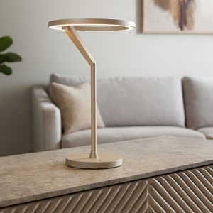 Lampada da tavolo moderna vivida meridiana sabbia led 15w 3000k 4000k