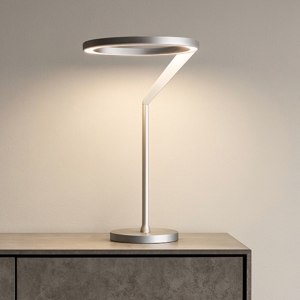 Lampada da tavolo titanio led 15w 3000k 4000k dimmerabile vivida meridiana