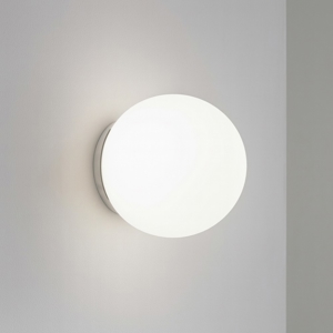 Ideal lux mapa ap1 d15 applique da parete vetro sfera bianca